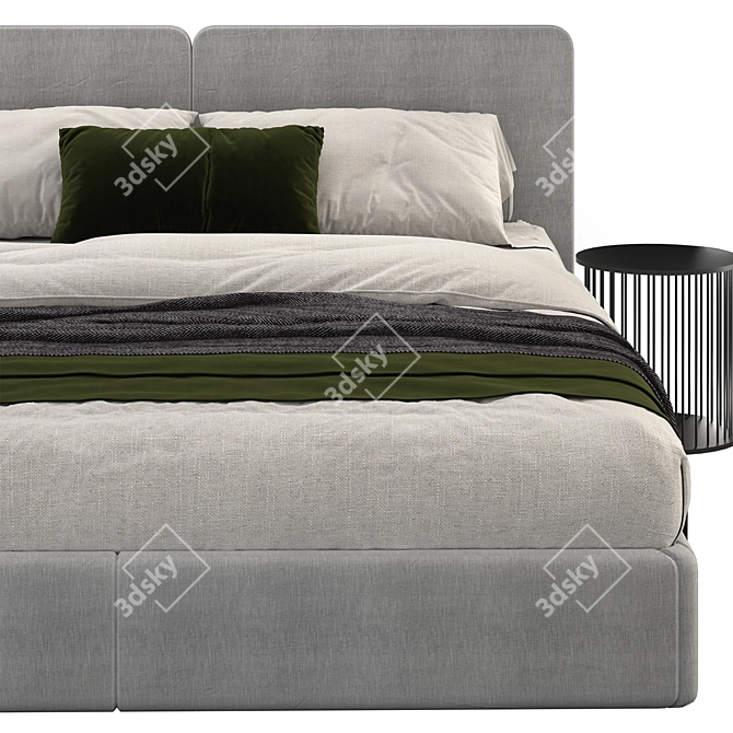 Molteni & C Ribbon King Bed 3D model image 3