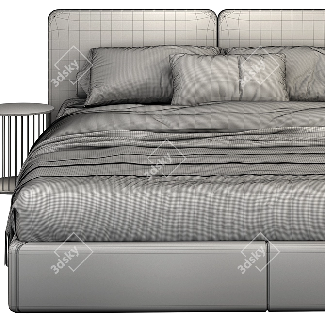Molteni & C Ribbon King Bed 3D model image 4