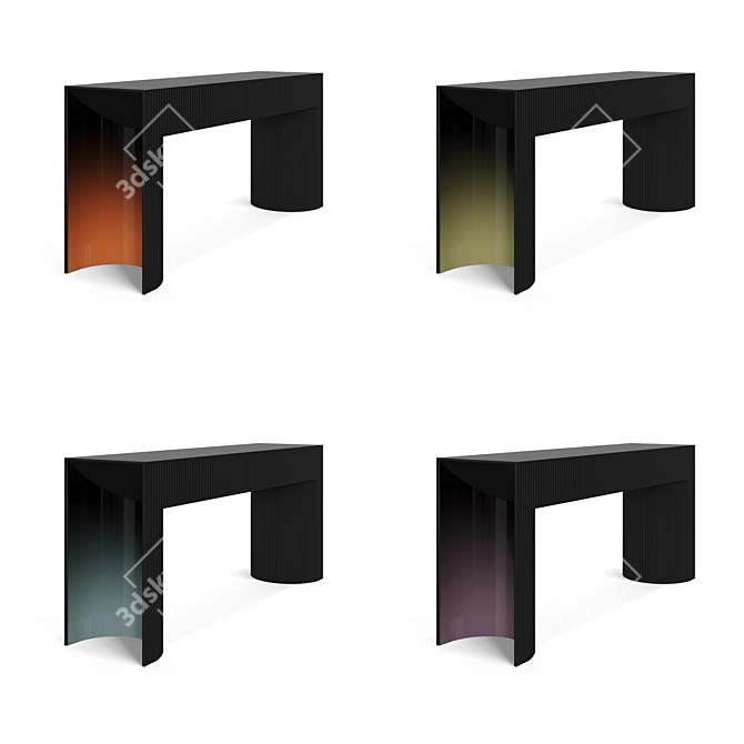 Lava Console Table - 8 Stunning Colors 3D model image 8