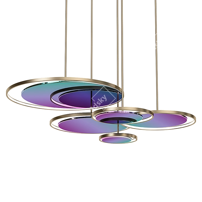 Brooklyn B Disc Pendant Light 3D model image 1