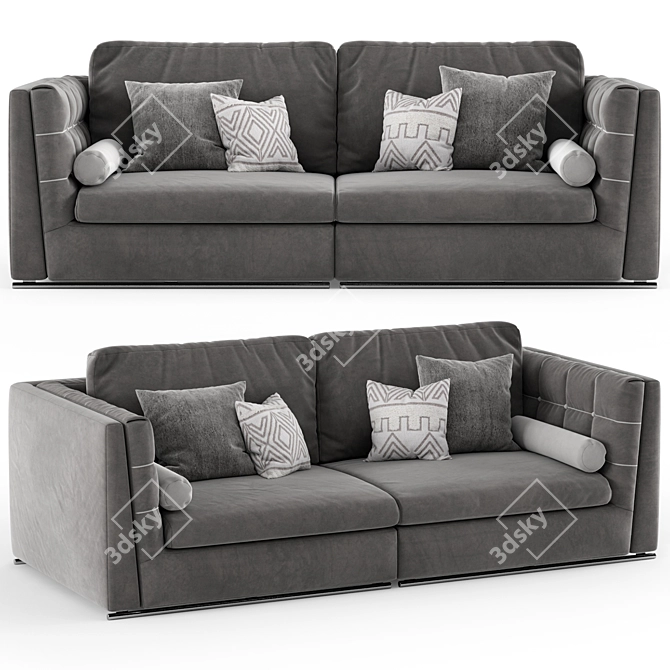 Modern Italian Sofa Get Back 3D model image 1