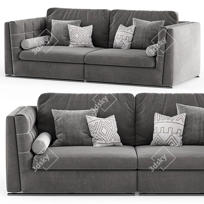 Modern Italian Sofa Get Back 3D model image 2