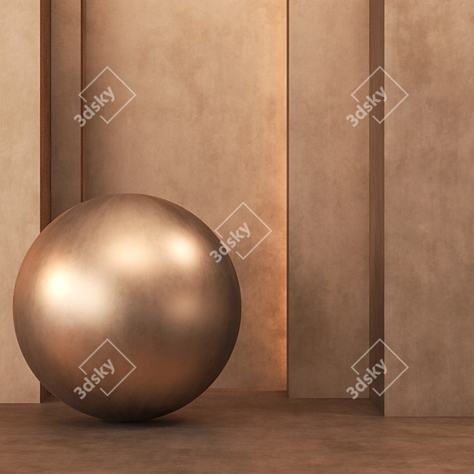 3 Bronze Texture 4k: Seamless Tileable - 3 Color Variations 3D model image 1