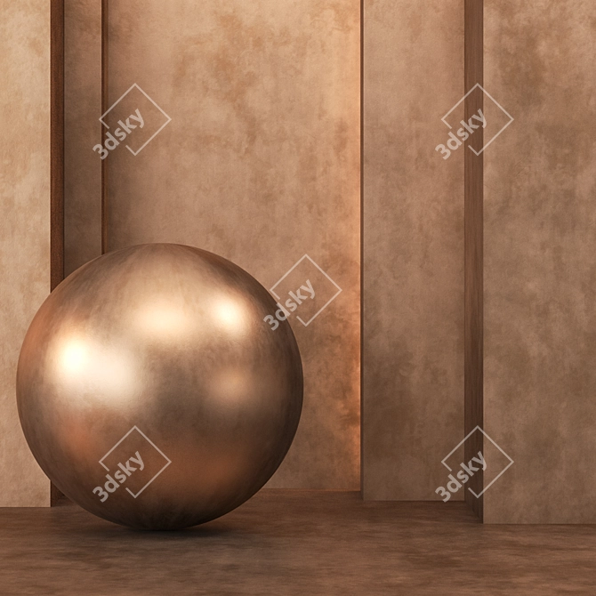 3 Bronze Texture 4k: Seamless Tileable - 3 Color Variations 3D model image 2