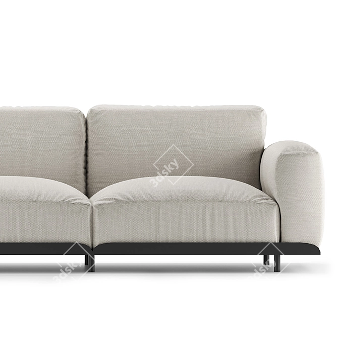 Elegant Col Claudine Sofa 3D model image 3