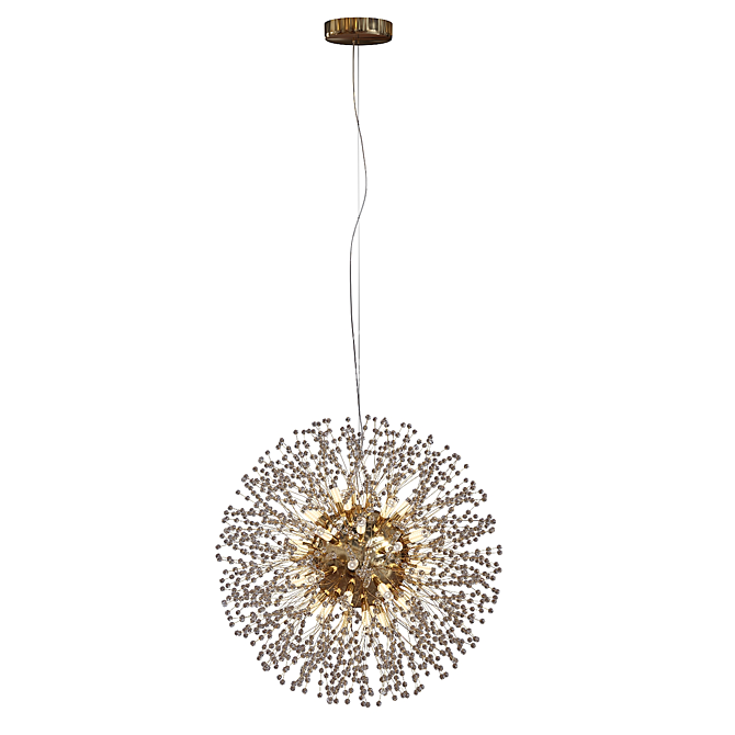 Rosalia Crystal Ball Chandelier: Elegant & Modern 3D model image 3