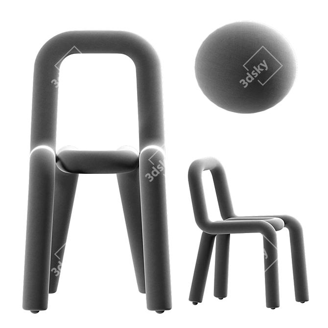  Bold Chair: Striking Design by Big-game 3D model image 5