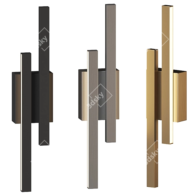 Idril LED Wall Sconce: Elegant and Versatile Lighting 3D model image 1