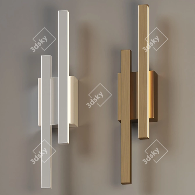 Idril LED Wall Sconce: Elegant and Versatile Lighting 3D model image 3