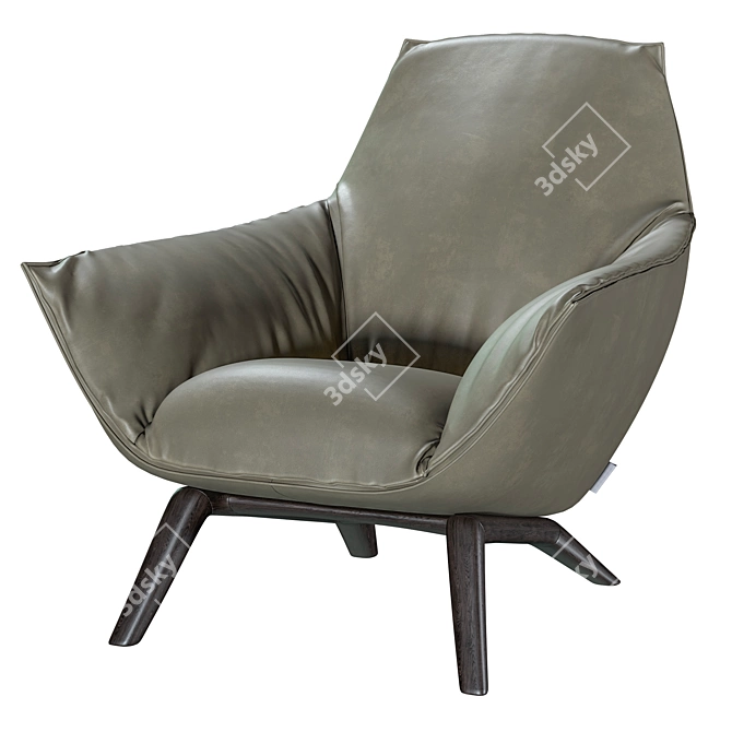 Modern and Elegant Florentina Armchair 3D model image 8