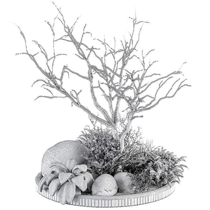 Snowy Garden Outdoor Plants 3D model image 5