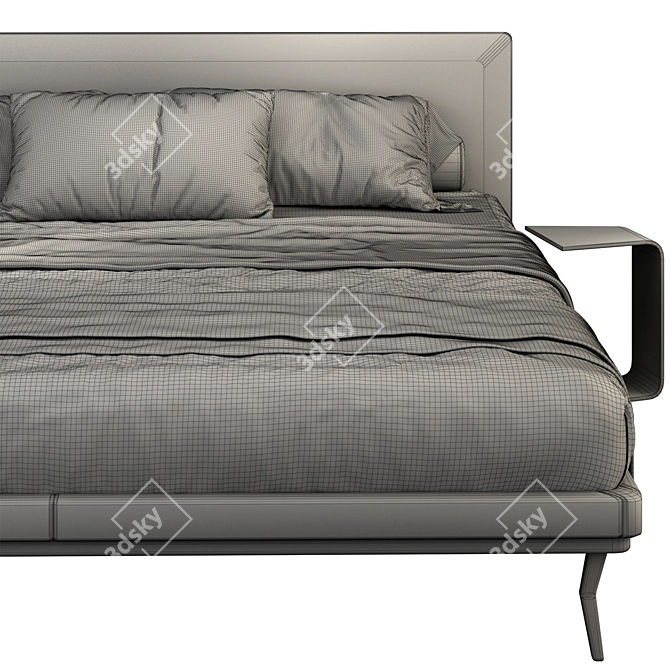 Luxury Italian B&B Italia Atoll Bed 3D model image 4