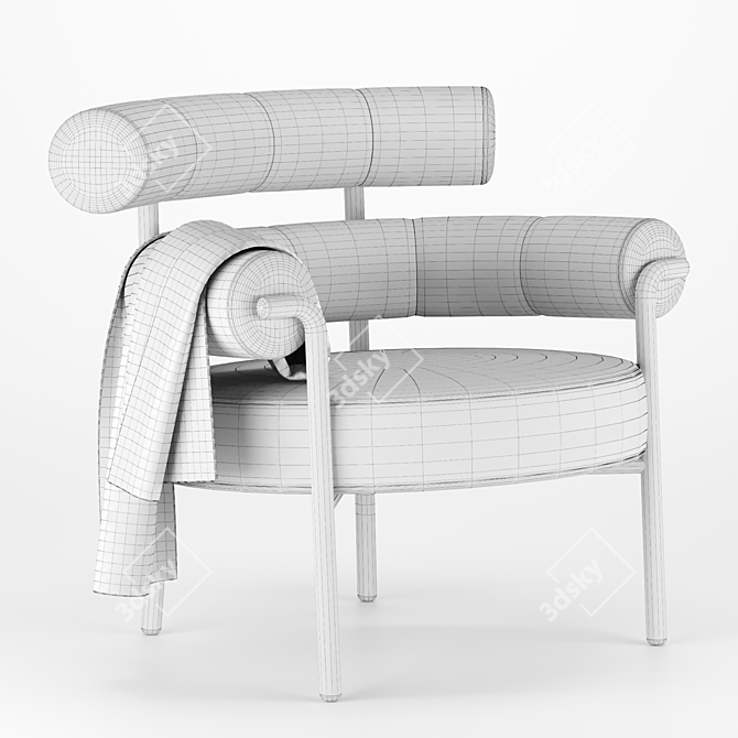 Modern olio Armchair - Designbythem 3D model image 5