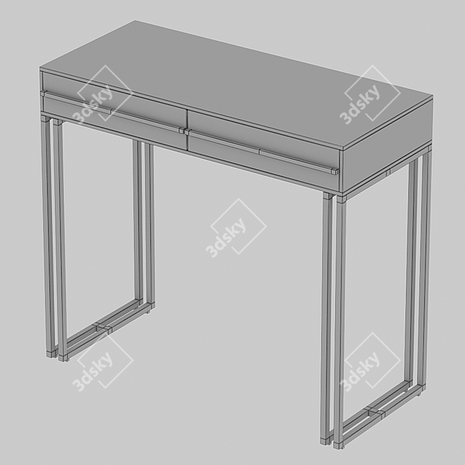 Bridgit Console Table - Wooden Kors 3D model image 6