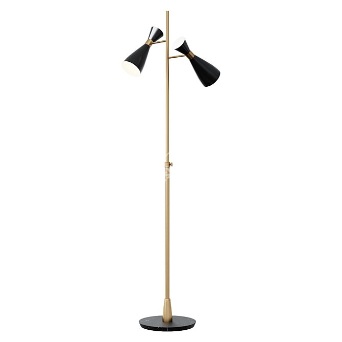 Elegant Eichholtz CORDERO Adjustable Floor Lamp 3D model image 1