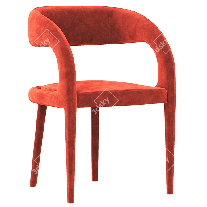 Elegant Hawkins Dining Chair 3D model image 1
