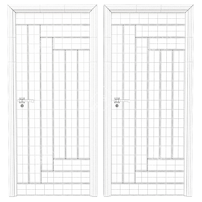 2015 Doors: Millimeter Units, 30 Model Parts 3D model image 2