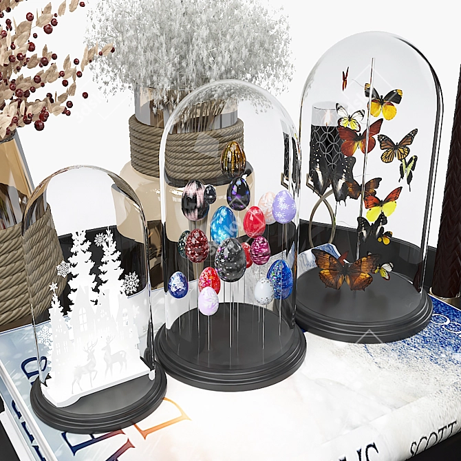 Luxter Christmas Decor Set 3D model image 3