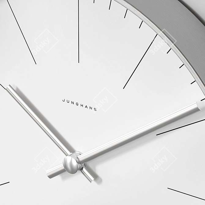 Junghans Max Bill Wall Clock, 30cm 3D model image 3