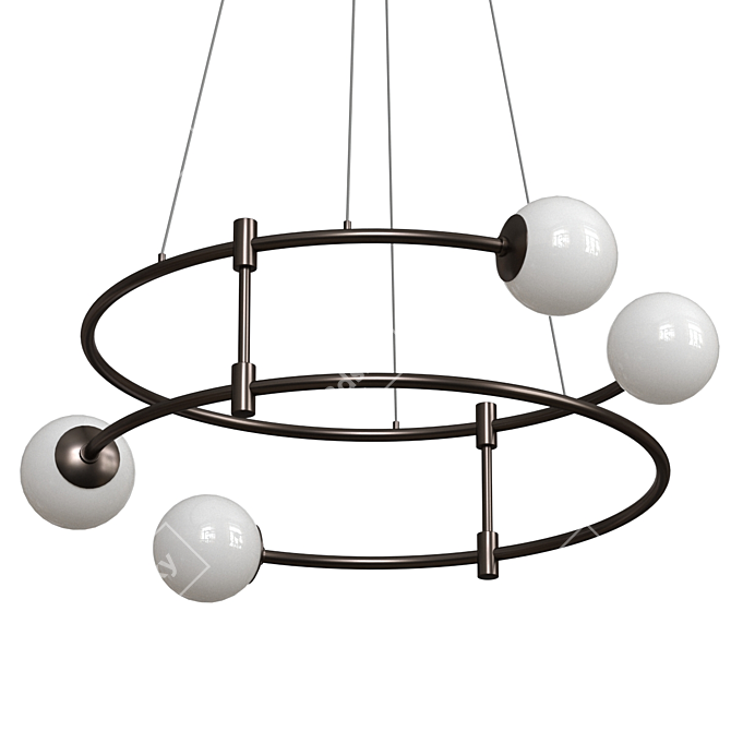 Maytoni Balance - Elegant Brass Pendant Light 3D model image 2