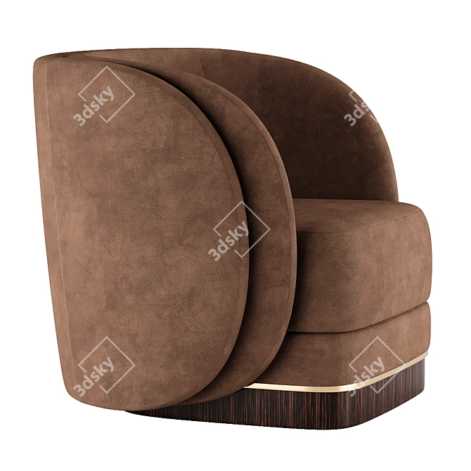 Ambrose 2013 Armchair: Elegant and Comfortable 3D model image 4