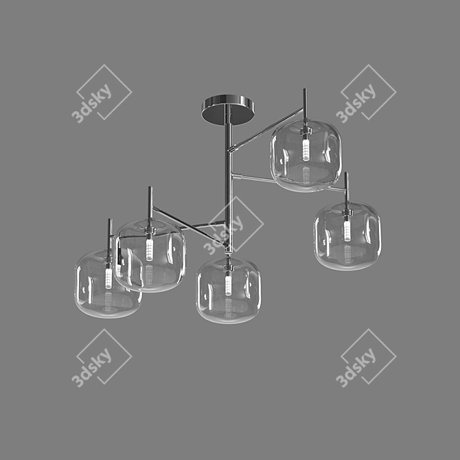 Eurosvet Jar Ceiling Chandelier 3D model image 2