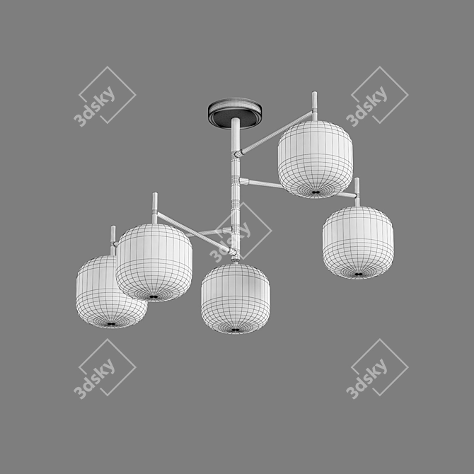 Eurosvet Jar Ceiling Chandelier 3D model image 3