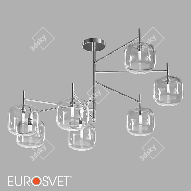 Eurosvet Jar 70128/7 Ceiling Chandelier 3D model image 1