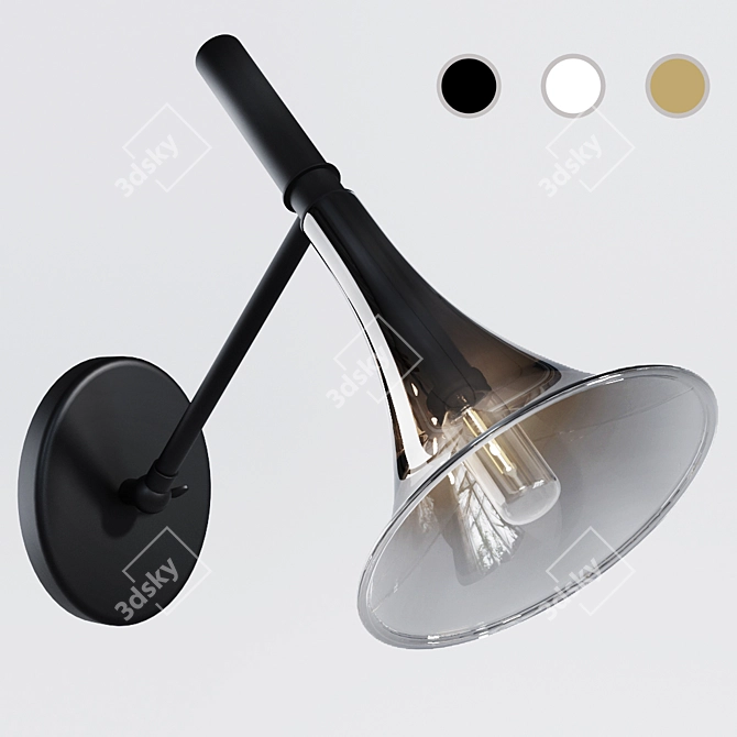 Italamp Baffo 7026/AP: Elegant Wall Lamp 3D model image 1