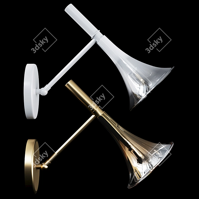 Italamp Baffo 7026/AP: Elegant Wall Lamp 3D model image 4