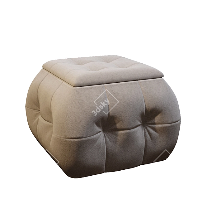 ADEL Multifunctional Pouf: Stylish, Versatile, and Inviting 3D model image 8