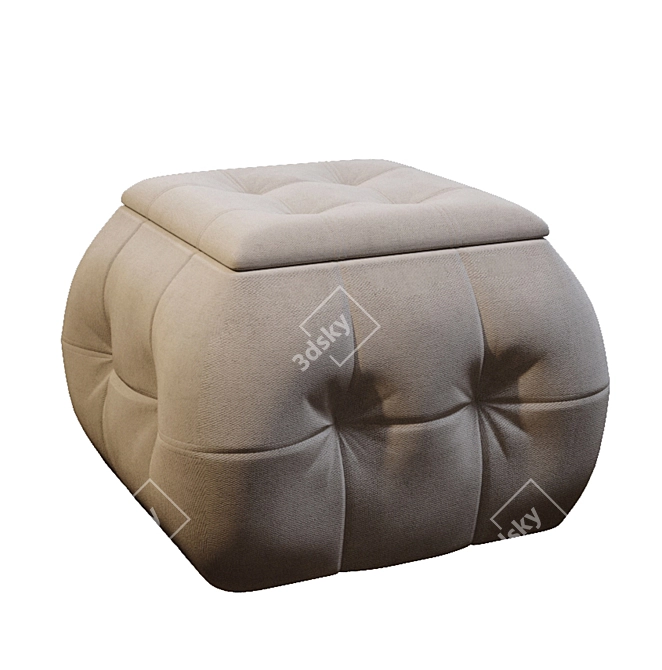 ADEL Multifunctional Pouf: Stylish, Versatile, and Inviting 3D model image 9