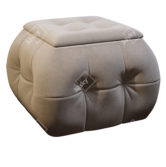 ADEL Multifunctional Pouf: Stylish, Versatile, and Inviting 3D model image 10