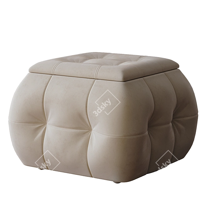 ADEL Multifunctional Pouf: Stylish, Versatile, and Inviting 3D model image 11