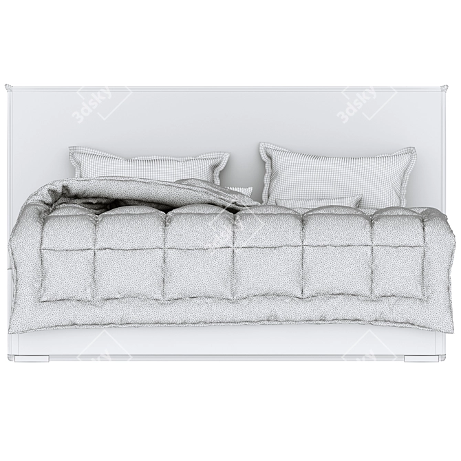 Sherst Grey Slipson Bed 180 3D model image 12