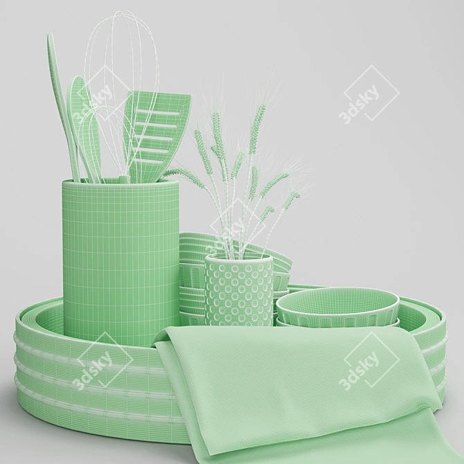 Elegant Decorative Set: Modern Design 3D model image 5