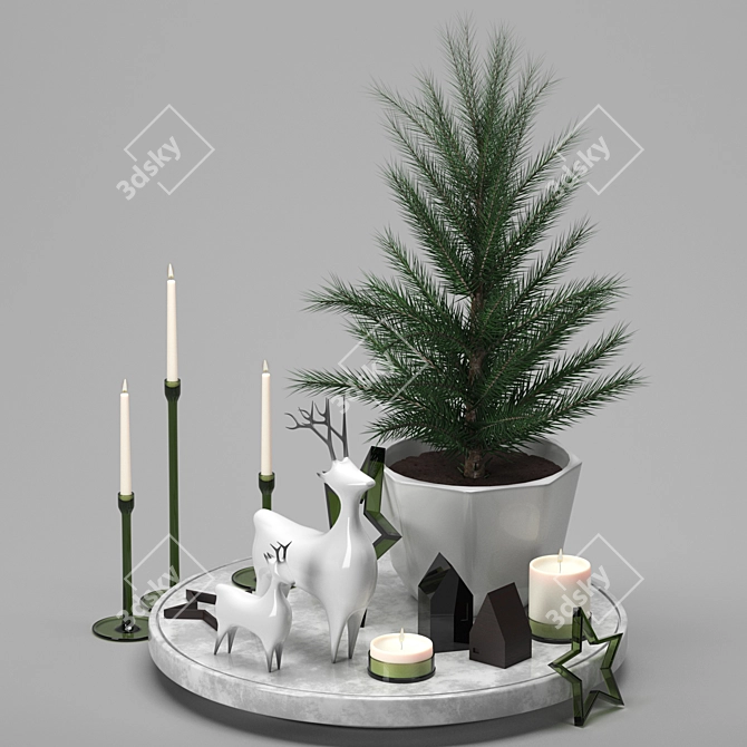 Elegant Decor Set: 3D Max Export 3D model image 1