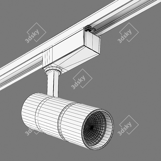 Volta Lightstar LED Track Light 3D model image 3