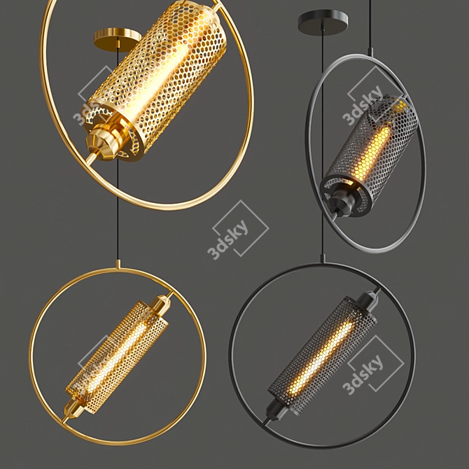 Modern Resistance Table Lamp 3D model image 2