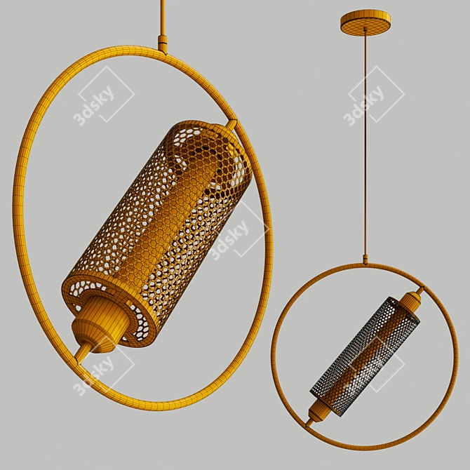 Modern Resistance Table Lamp 3D model image 3
