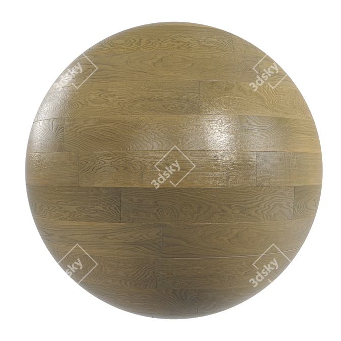 Seamless PBR Parquet Textures 3D model image 1