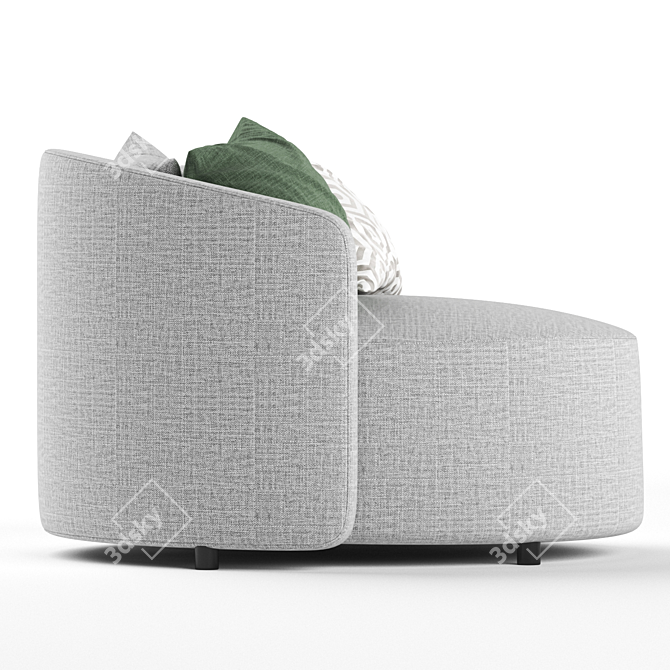 Cosybed Loveseat Sofa: Elegant and Comfy 3D model image 2
