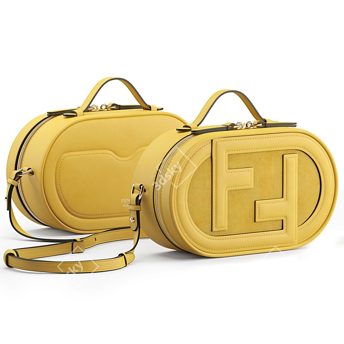 Fendi Mini Camera Case: Luxurious Fashion Essential 3D model image 2