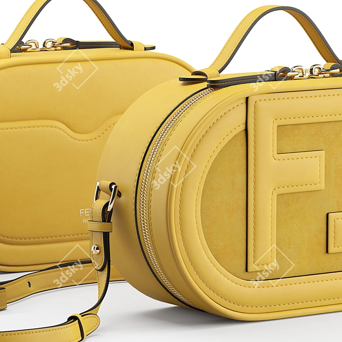 Fendi Mini Camera Case: Luxurious Fashion Essential 3D model image 3