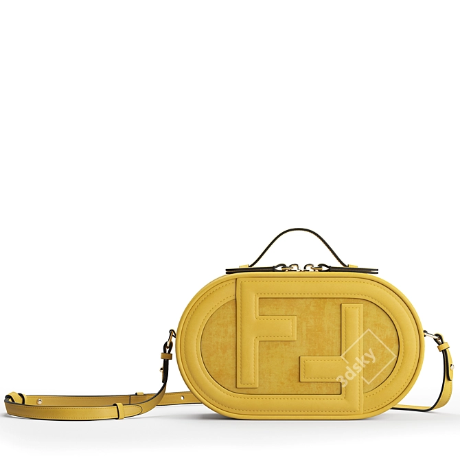 Fendi Mini Camera Case: Luxurious Fashion Essential 3D model image 4