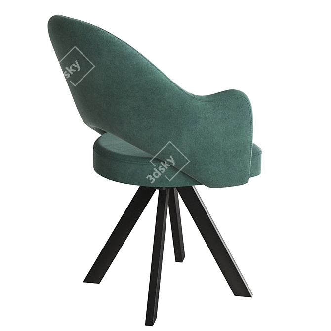 Rodeo Metal Leg Chair 3D model image 2