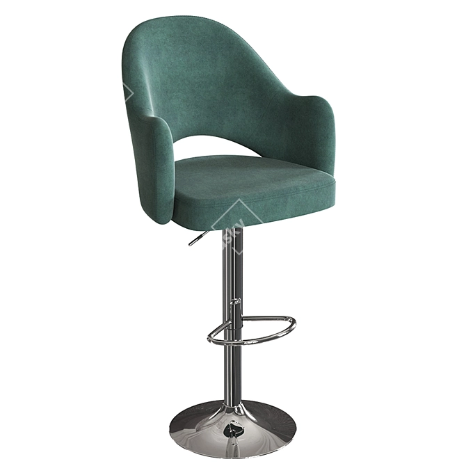 Cleo Chrome: Stylish and Comfortable Chair 3D model image 1