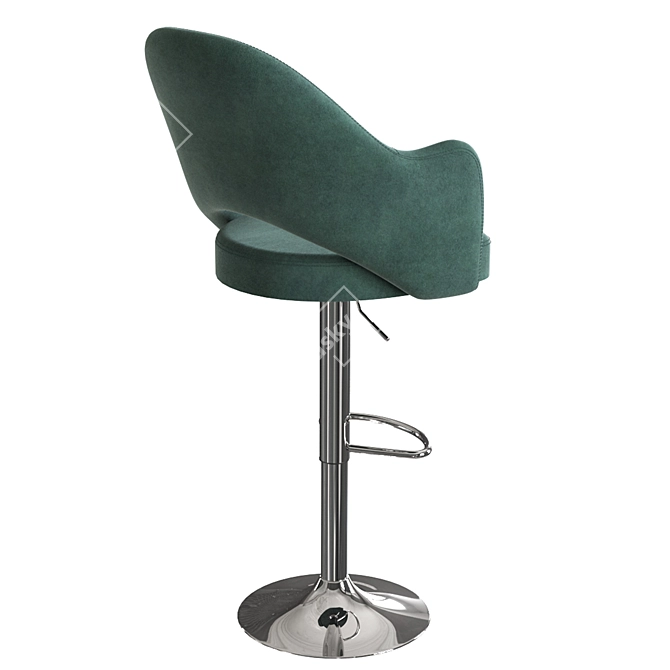 Cleo Chrome: Stylish and Comfortable Chair 3D model image 2