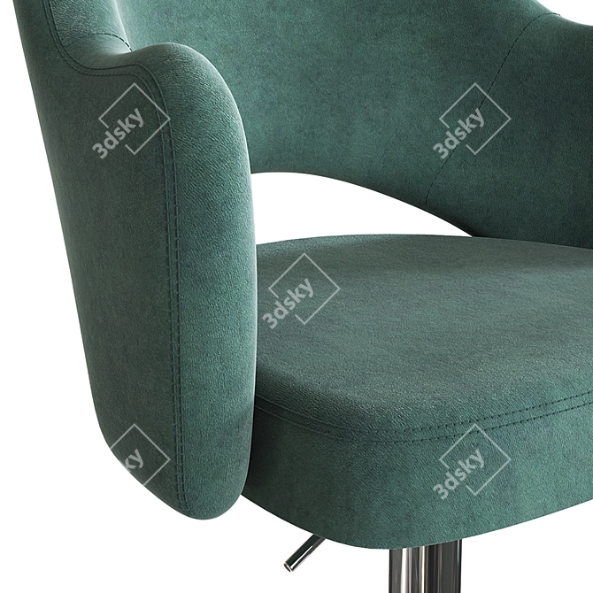 Cleo Chrome: Stylish and Comfortable Chair 3D model image 3