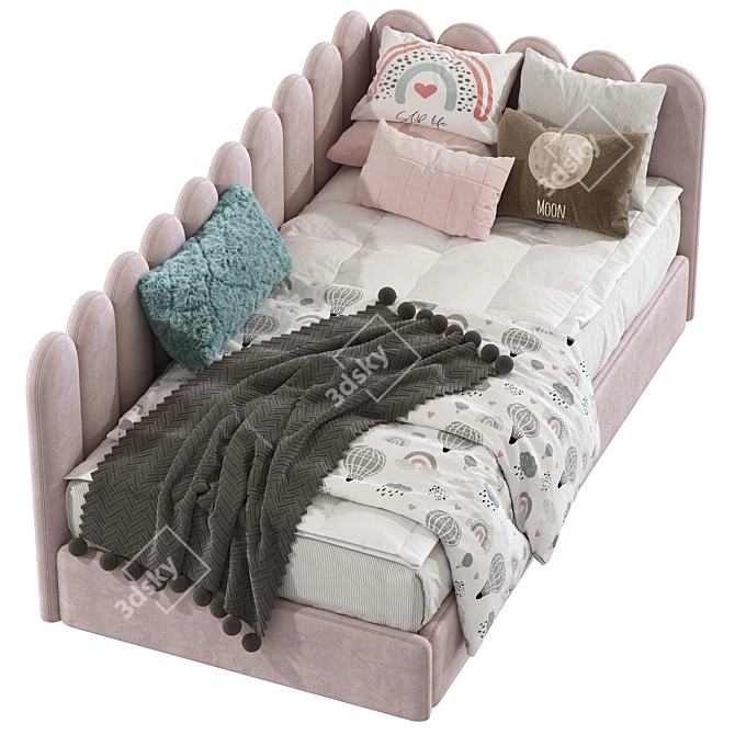 Modern Convertible Sofa Bed 3D model image 3